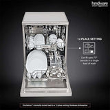 Hindware Smart Appliances Marcelo 12 Place Settings Auto-Clean Dishwasher With 6 Wash Programs & Half Load Function (DW100003) (Silver)