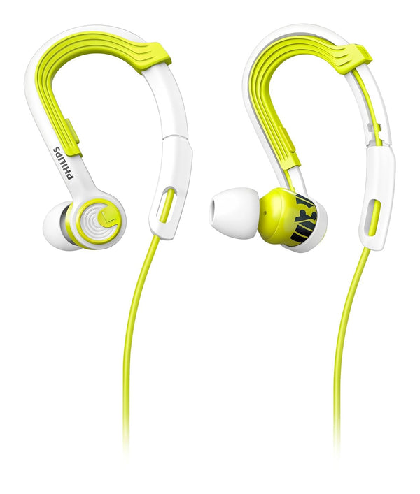 Philips Action Fit Sport SHQ3400LF/00 Headphones (Lime Yellow/White)