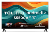 TCL 80.04 cm (32 inches) Metallic Bezel-Less S Series FHD Smart Android LED TV 32S5500AF (Black) Brand New Seal Packed