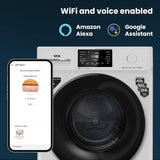 IFB 8 kg 5 Star with Steam Refresh program, 9 Swirl Wash, Eco Inverter, Touch Panel with AI Fully Automatic Front Load Washing Machine with In-built Heater White SENATOR GXN 8012