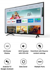 Mi 80 cm (32 inches) HD Ready Android Smart LED TV 4A PRO | L32M5-AL (Black)