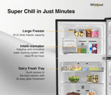 Whirlpool 411L 2 Star IntelliFresh Convertible Inverter Frost Free Double Door Refrigerator (IF INV CNV 455 Steel Onyx-Z, 2s)