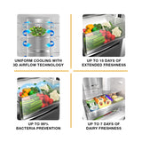 Whirlpool 285 L 2 Star Frost Free Inverter Double Door Refrigerator (IFPRO BM INV CNV 340 OMEGA STEEL (2S)-Z)