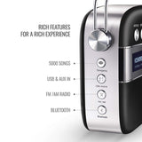Saregama Carvaan 2.0 Hindi Portable Music Player 5000 Pre-Loaded Songs with Podcast, FM/BT/AUX (Emreld Green/Classic Black)