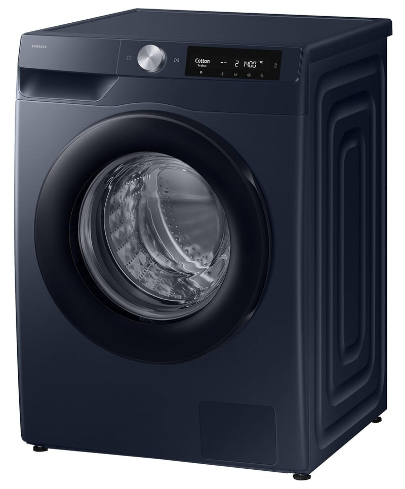 Samsung Smart Choice 9 kg, 5 Star, AI Control, AI Ecobubble, Super Speed, Wi-Fi, Hygiene Steam with Inbuilt Heater, Digital Inverter, Fully-Automatic Front Load Washing Machine (WW90DG6U24ASTL, NAVY)