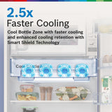 Bosch 207 L, 3 star, Smart Inverter, Direct-Cool Single Door Refrigerator, Feather Wine (CST20W33NI)|18 Hrs Cooling Retention |Super Freeze |Largest Vegetable Box| Beverage Space | 2.5x Faster Cooling