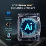 Haier 7 Kg 5 Star Powered by AI-DBT with PuriSteam, 525mm Super Drum Fully Automatic Front Load Washing Machine (HW70-IM12929BK, Inverter Motor with In-Built Heater, Black)