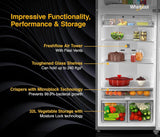 Whirlpool 467L 2star IntelliFresh Convertible Inverter Frost Free Double Door Refrigerator (IF INV CNV 515 ALPHA STEEL-Z, 2s)