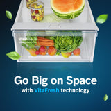 Bosch 368L, 1 Star, Frost Free Double Door Refrigerator with 2.5 L Water Dispenser | 6-in-1 Convertible Storage Modes | Fresh up to 10 Days | Touch Panel | 2 Cooling System (CTC39S21AI, Steel, 2026)