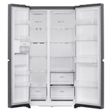 LG 655 L Frost Free Side by Side Refrigerator with Smart Inverter Compressor, Express Freeze & Multi Air-Flow (Dazzle Steel, GL-B257HDSY)