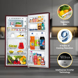 Whirlpool 184 L 2 Star Direct-Cool Single Door Refrigerator (205 WDE CLS 2S SHERRY WINE-Z, Red)