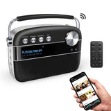 Saregama Carvaan 2.0 Hindi Portable Music Player 5000 Pre-Loaded Songs with Podcast, FM/BT/AUX (Emreld Green/Classic Black)