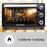 Faber Fotg Bk 24 Liter Oven Toaster Grill,Black,24 Liter,1600W