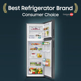 Samsung 301 L, 2 Star, Convertible 5-in-1 Digital Inverter with Display Frost Free Double Door Refrigerator (RT31H4522S9/HL, Silver, Refined Inox, 2026 Model)
