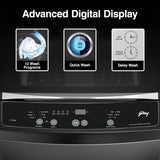 Godrej 7 Kg 5 Star, AI Powered, Zero Pressure Tech Fills Tub At ~0 Water Pressure, Auto Balance system, Steel Drum, Fully Automatic Top Load Washing Machine (WTEON ALP 70 5.0 FDTN GPGR, Graphite Grey)