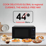 LG 30 L Solo Microwave Oven (MS3032BK, Black, 44 Auto Cook Menu, Steam Clean, Anti-bacterial cavity)