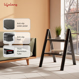 Lifelong 2 Steps Steel Ladder for Home, Foldable & Portable Stairs, Versatile Use for Kitchen, Bathroom & Office Foot Stool - Multipurpose Two Step St