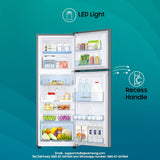 Samsung 236 L, 3 Star, Digital Inverter, Frost Free Double Door Refrigerator (RT28C3053S8/HL, Silver, Elegant Inox, 2024 Model)