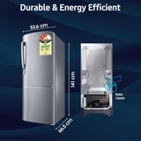 Samsung 223 L, 3 Star Inverter Direct-Cool Single Door Refrigerator (RR24C2723S8/NL, Silver, Elegant Inox)