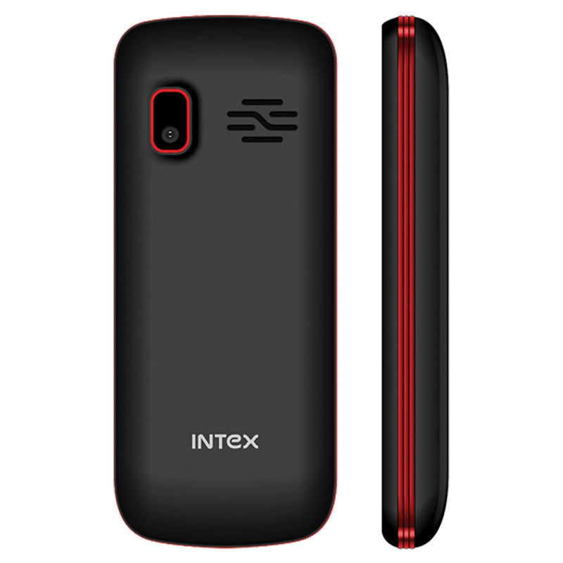 Intex Candy (Dual SIM, Black and Red)