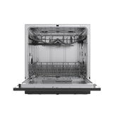 Midea 8 Place Setting Countertop Dishwasher, 6 Wash Programs, Intensive Wash, Water Efficient MDWTT0802D(B) (Portable Table Top, Compact Design, Suitable for Indian Utensils, Small Family Use)