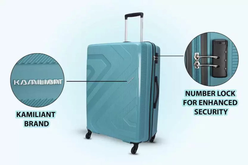 Buy KAMILIANT KAM-ROCKLITE Polypropylene Luggage Set of 3 Trolley Bags (55  cm+68 cm+79 cm) (Black) Online at Best Prices in India - JioMart.