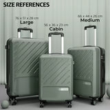 SAFARI SYMPHONY 76 TROLLY CASE 3 PCS SET 4W