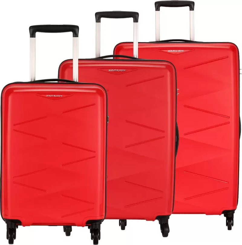 Buy Kamiliant by American Tourister TRIPRISM SPINNER 3PC AQUA Cabin Check in Set 30 inch red colour Online Neverowned India