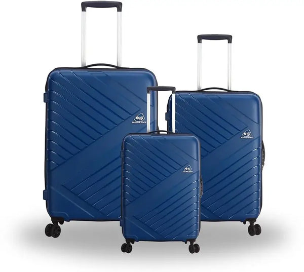 Kamiliant By American Tourister Hard Body Set Of 3 Luggage 4 Wheels - Wayfarer - Blue