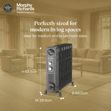 Morphy Richards 13F Heat Wave Oil-Filled Room Heater (2900W) | 2200W + 400W PTC Fan | 13 Fin | PTC Ceramic Fan | Overheat Protection | 2 years warranty