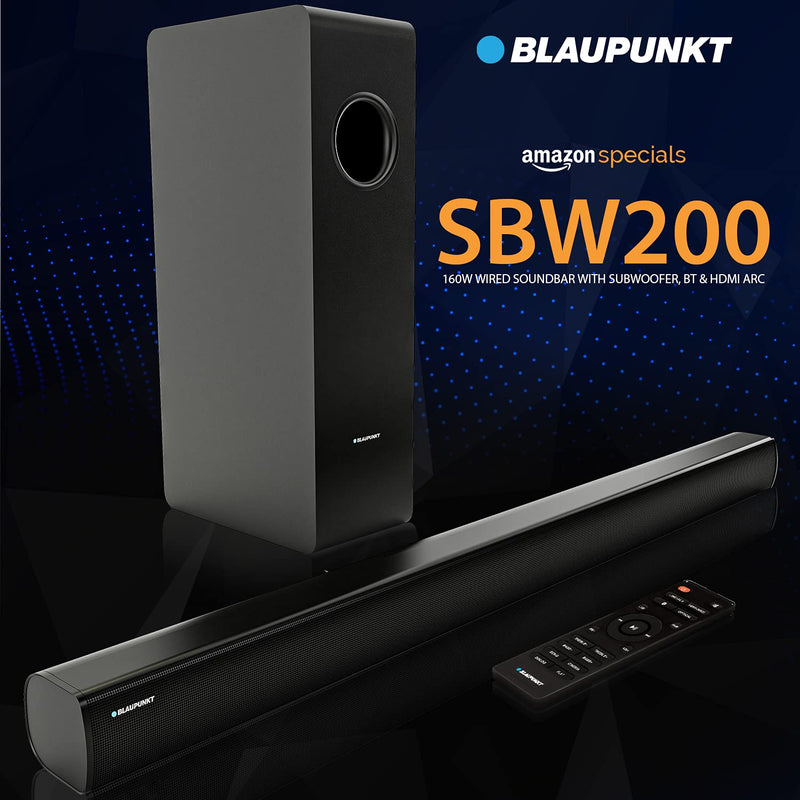 Blaupunkt Bluetooth Soundbar Speaker BLAUPUNKT SBW02 100W Wired