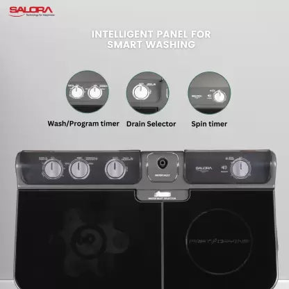 Salora 8.5 kg Semi Automatic Top Load Washing Machine(SWMS8505)