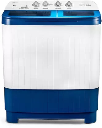 Voltas Beko by A Tata Product 8 kg Semi Automatic Top Load Washing Machine Blue (WTT80DBLG)