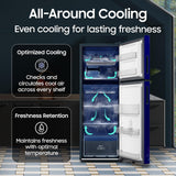 Samsung 236 L, 2 Star, Convertible, Digital Inverter Frost Free Double Door Refrigerator (RT40H28U2HSHL, Hydrangea Blue, 2026 Model)