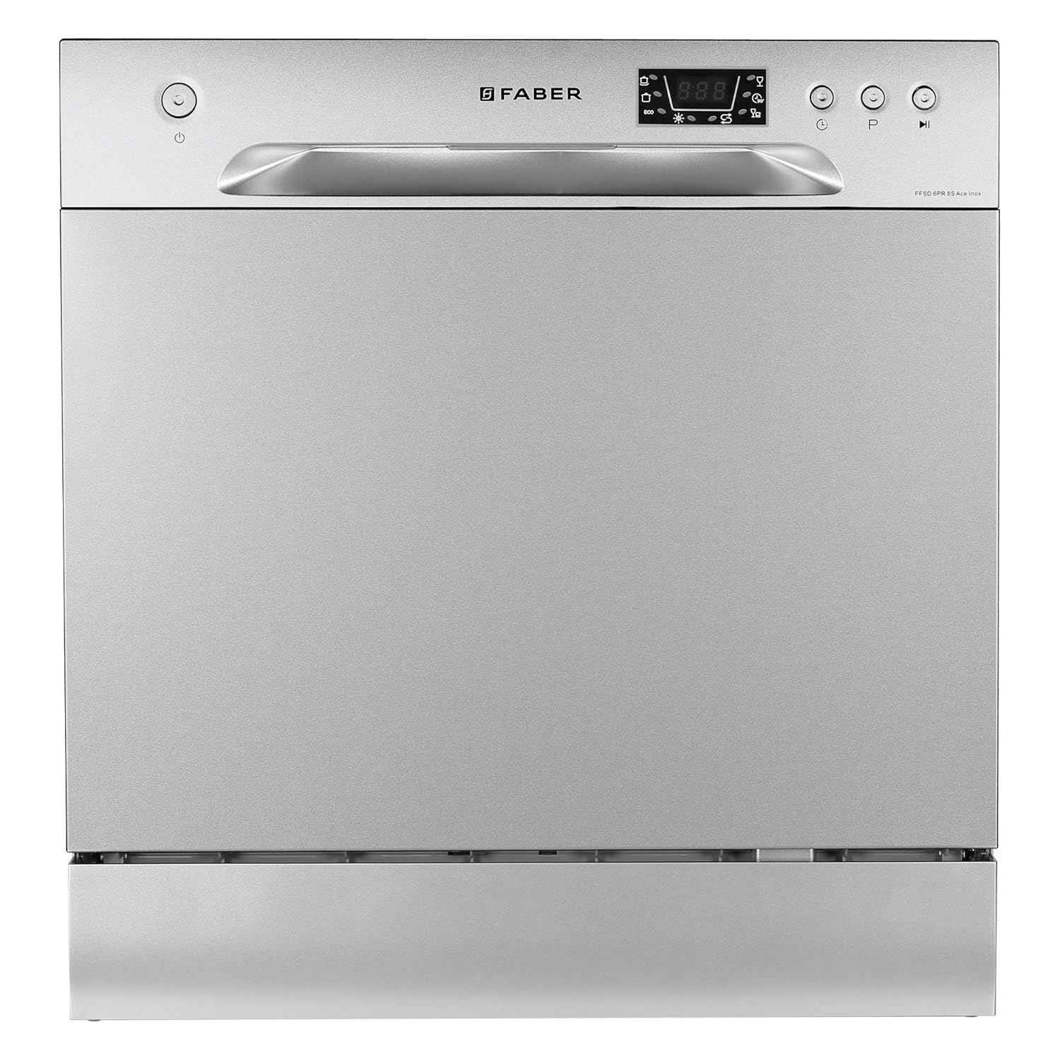 Faber 8 Place Dishwasher | 6 Wash Programs |Adjustable Upper Rack & Cutlery Tray | 8L Water/Cycle| FFSD 6PR 8S Ace Inox