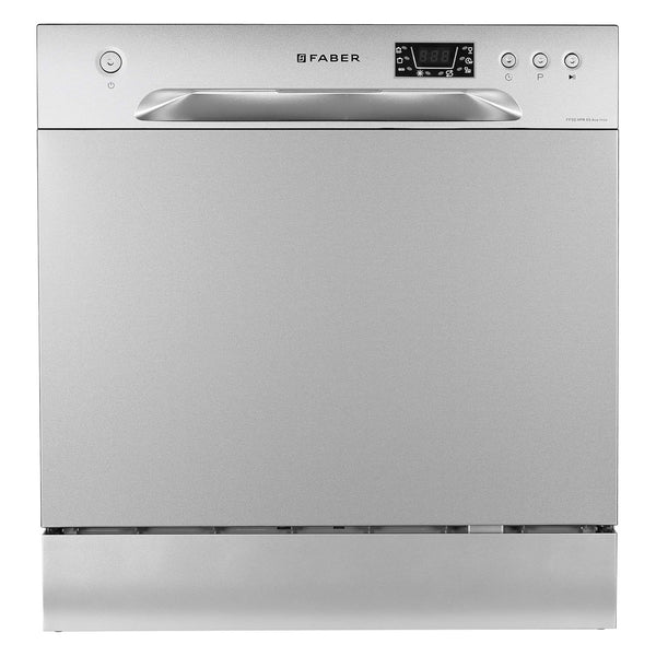 Faber 8 Place Dishwasher | 6 Wash Programs |Adjustable Upper Rack & Cutlery Tray | 8L Water/Cycle| FFSD 6PR 8S Ace Inox