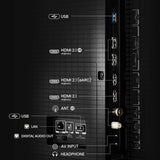 TOSHIBA 164 cm (65 inches) Z770RP Series 4K Ultra HD Smart MiniLED QLED TV 65Z770RP (Black)