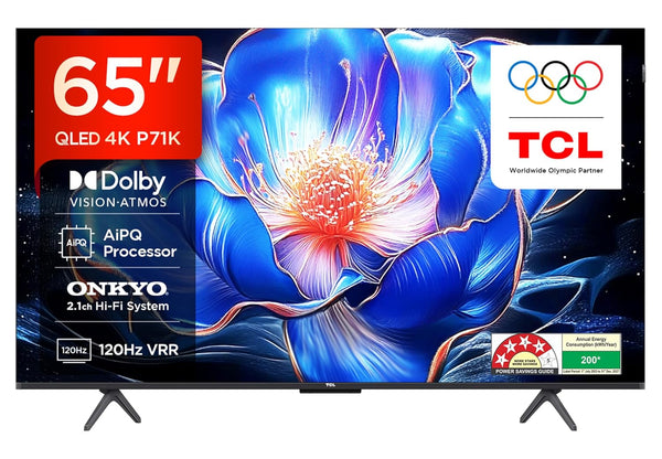TCL 165 cm (65 inches) 4K Ultra HD Smart QLED Google TV 65P71K