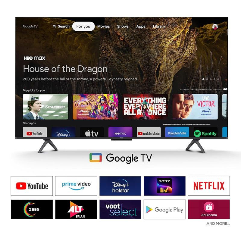TCL 165 cm (65 inches) 4K Ultra HD Smart QLED Google TV 65P71K