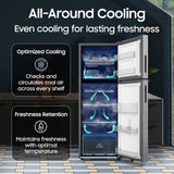 Samsung 236 L, 2 Star, Digital Inverter, Frost Free Double Door Refrigerator (RT40H28W2QHL, Gray Silver, 2026 Model)
