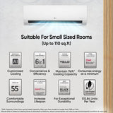LG 1 Ton 5 Star DUAL Inverter Split AC ( US-Q14YNZE, White)