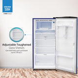 Voltas Beko, A Tata Product 183 L, 3-Star Single Door Direct Cool Refrigerator with Fresh Box Technology (RDC215B / 3S0BFR0M0000GO, Fressia Blue)