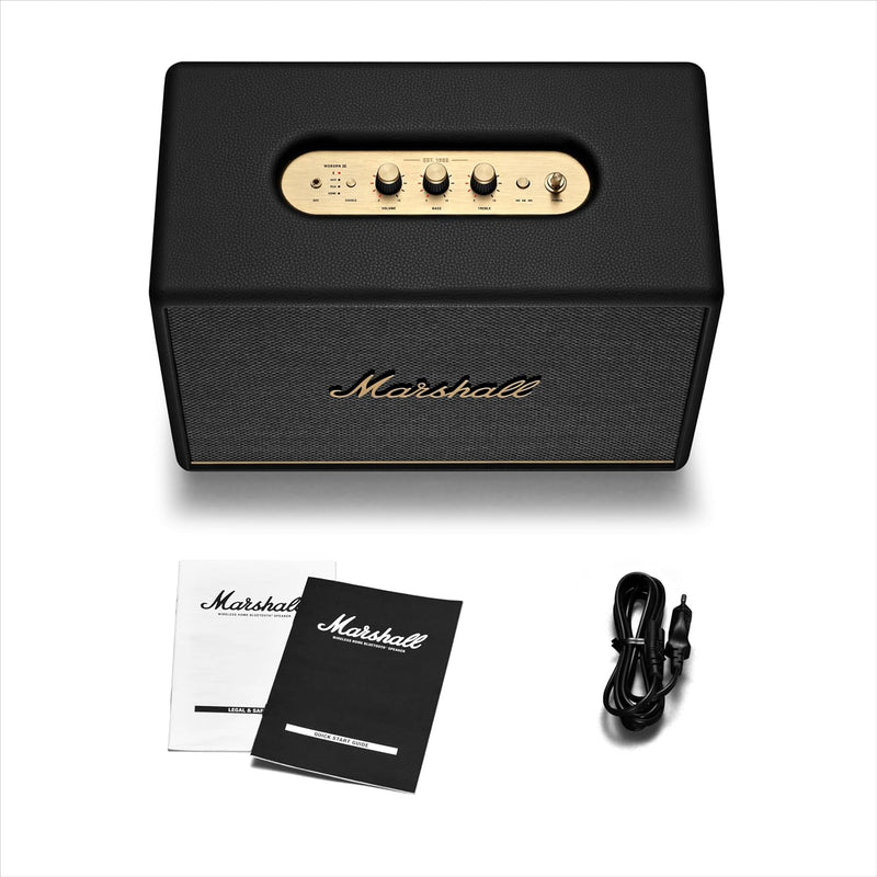 Marshall Woburn III Wired Connectivity Home Speaker with HDMI Input, Bluetooth 5.2 & RCA or 3.5mm Input - Black