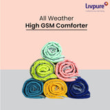 Livpure Comforter-Pink-steel grey-Single:60X90 LSH-CFT-CFPG111