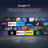 TCL 139 cm (55 inches) Metallic Bezel Less Series 4K Ultra HD Smart LED Google TV 55V6C (Black)