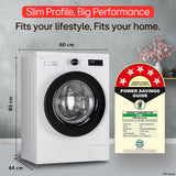 LG 7 Kg 5 Star Steam, Inverter Direct Drive Technology, 6 Motion DD, Fully-Automatic Front Load Washing Machine (FHB1207Z2WB, Dial + Full Touch Buttons & LED Display, Essence White)