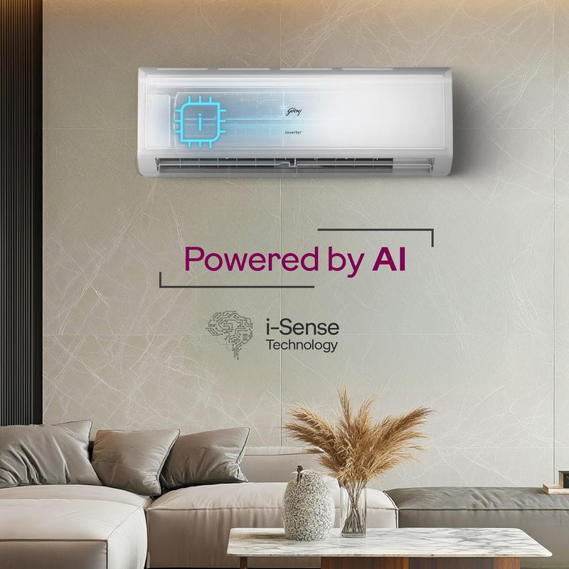 Godrej 1.5 Ton 3 Star, Inverter Split AC ( AC1.5T EI 18P3T WZT 3S, White)