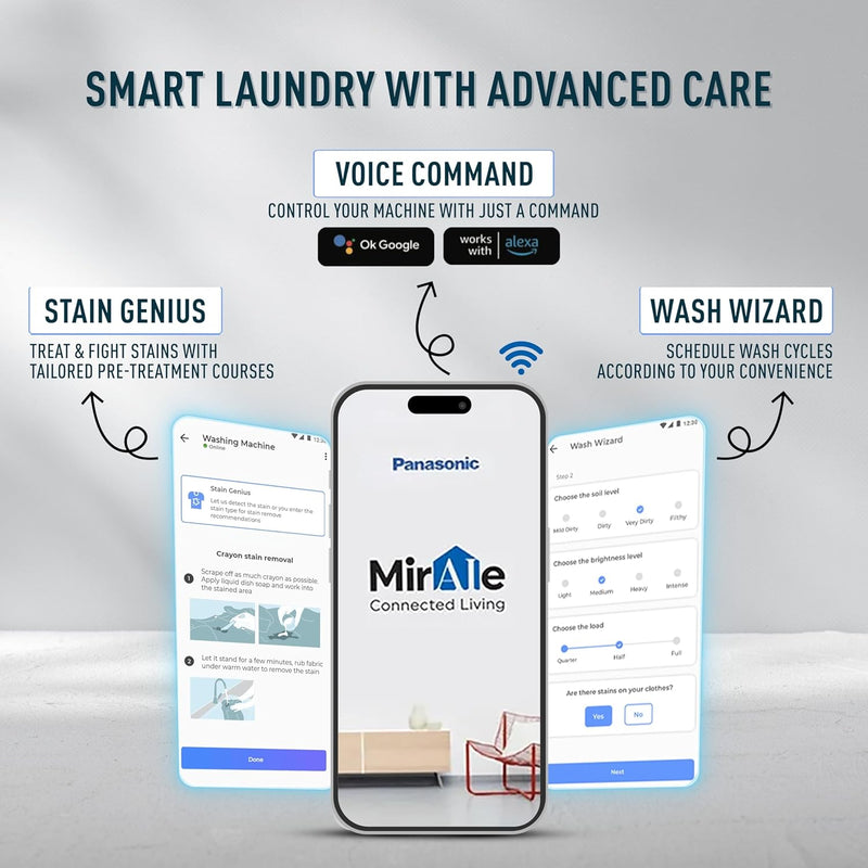 Panasonic 8 Kg Wifi Fully-Automatic Top Loading Smart Washing Machine (NA-F80CH3CRB, Charcoal Inox Grey, Drynamic Spin)