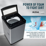 Panasonic 8 Kg Wifi Fully-Automatic Top Loading Smart Washing Machine (NA-F80CH3CRB, Charcoal Inox Grey, Drynamic Spin)