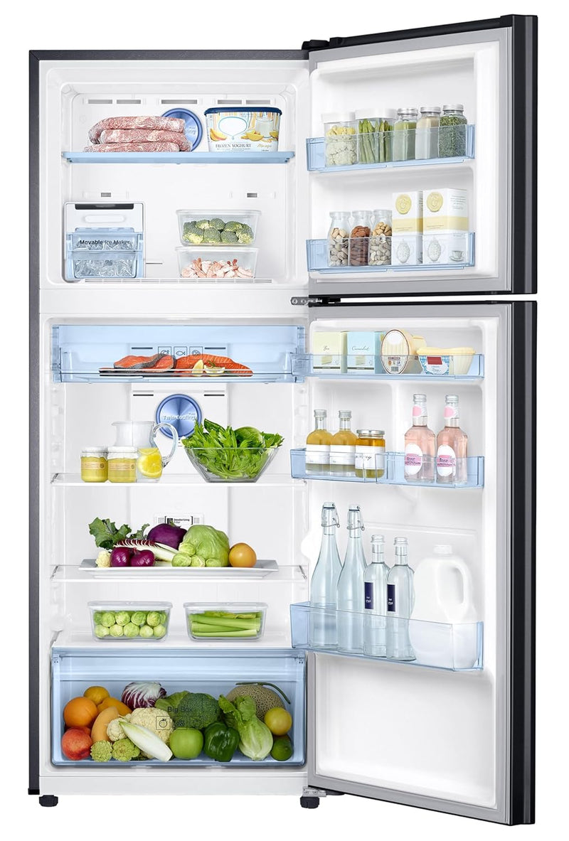 Samsung 363 L, 3 Star, Convertible 5-in-1 Digital Inverter with Display Frost Free Double Door Refrigerator (RT39C553EBX/HL, Luxe Black, 2024 Model)